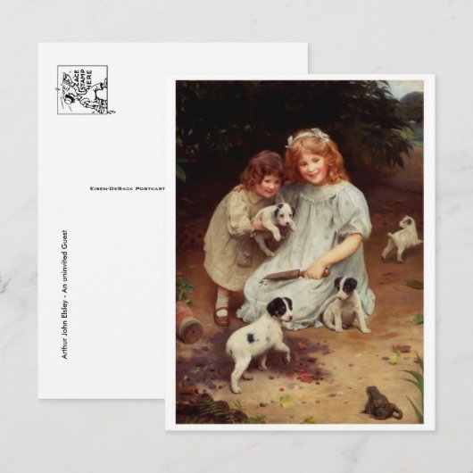 Klassiek Briefkaart voor schilderen (Voorkant / Achterkant)