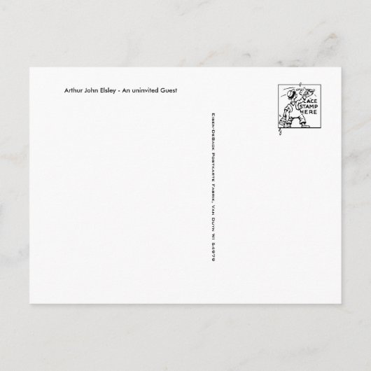 Klassiek Briefkaart voor schilderen (Achterkant)