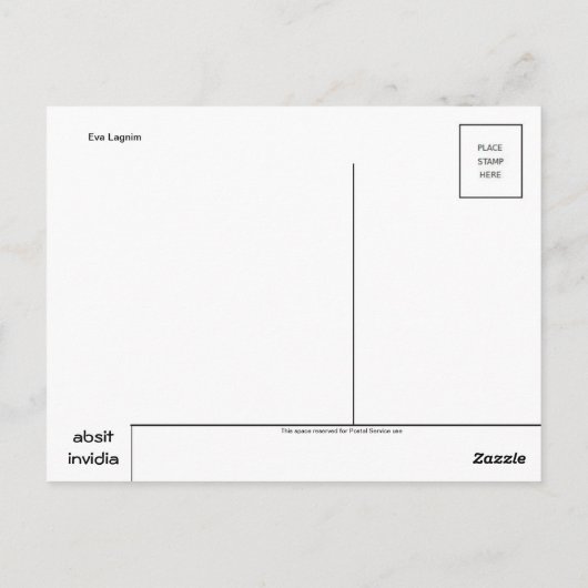 Klassiek Briefkaart voor schilderen (Achterkant)