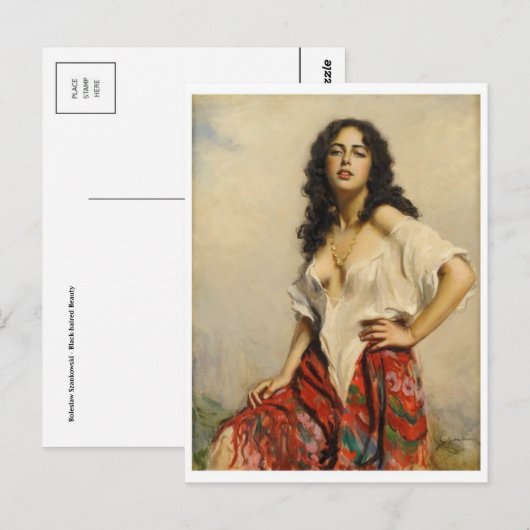 Klassiek Briefkaart voor schilderen (Voorkant / Achterkant)