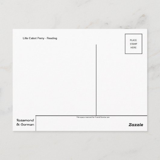 Klassiek Briefkaart voor schilderen (Achterkant)