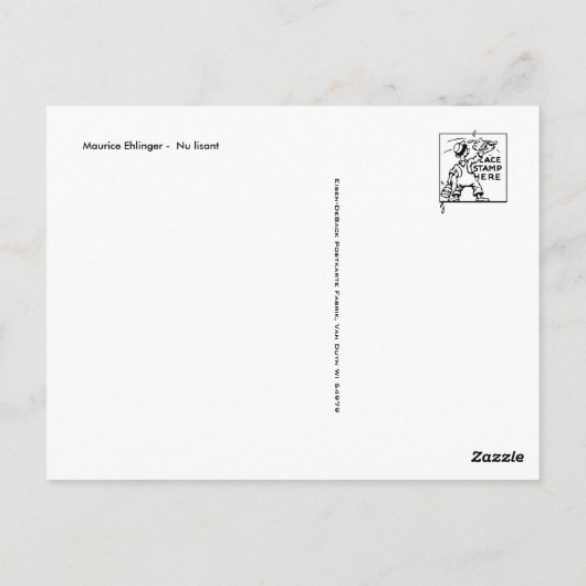 Klassiek Briefkaart voor schilderen (Achterkant)