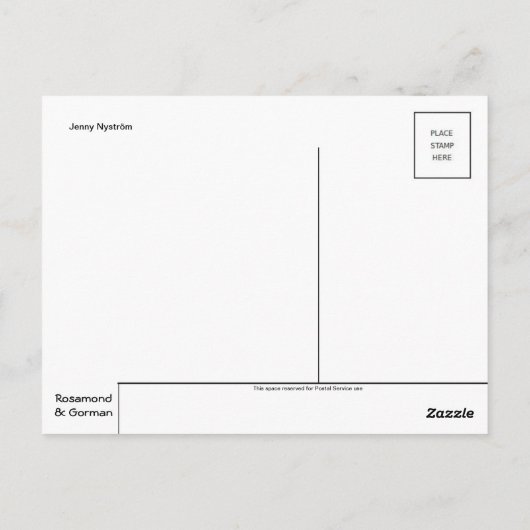 Klassiek Briefkaart voor schilderen (Achterkant)