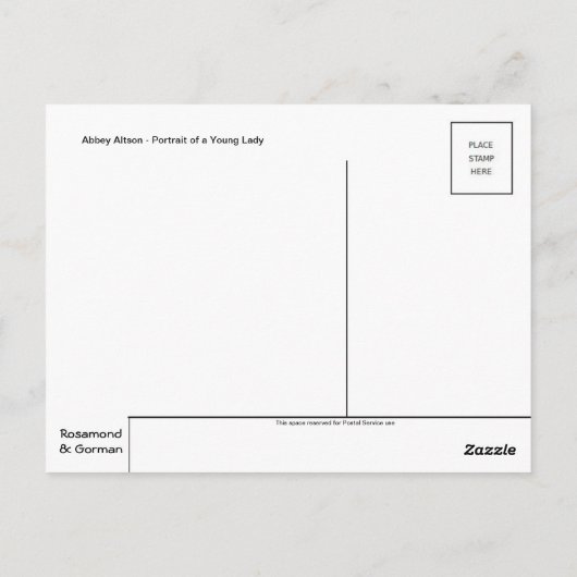 Klassiek Briefkaart voor schilderen (Achterkant)