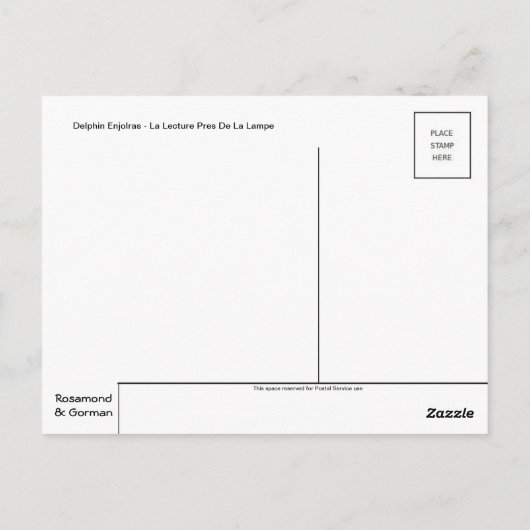 Klassiek Briefkaart voor schilderen (Achterkant)