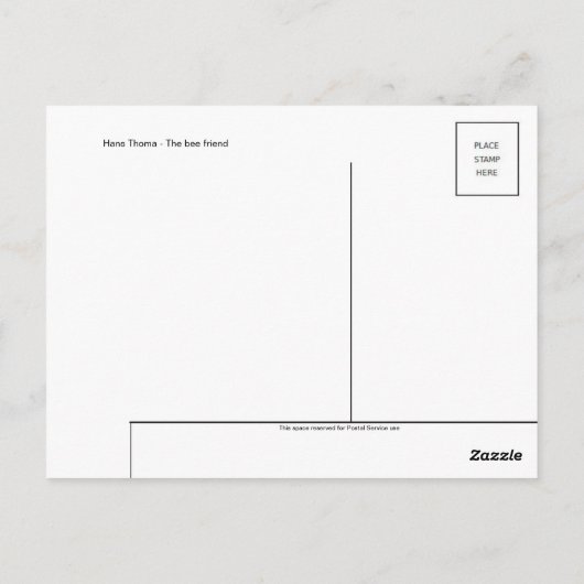 Klassiek Briefkaart voor schilderen (Achterkant)