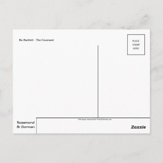 Klassiek Briefkaart voor schilderen (Achterkant)