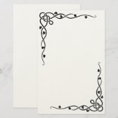 klassiek Briefpapier (Voorkant / Achterkant)