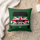 Klassiek Brits Racing Green Austin Mini Cooper Kussen (Deken)