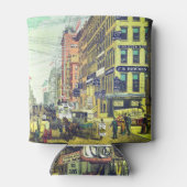 Klassiek Broadway, NYC (1880s) Blikjeskoeler (Achterkant)