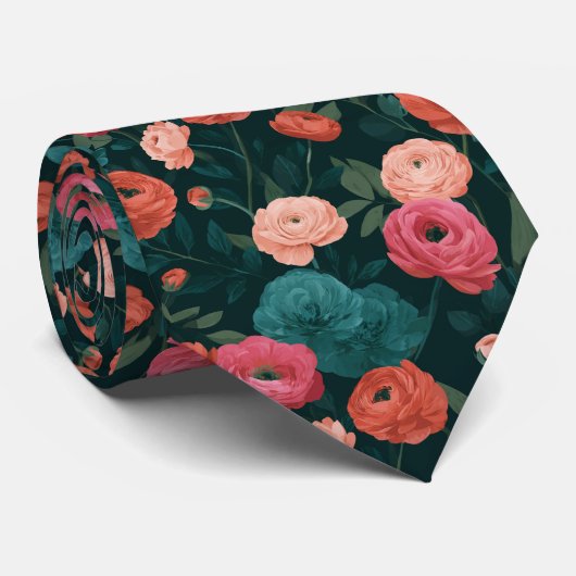 Klassiek bruidsjonker geschenk Ranunculus Stropdas (Opgerold)