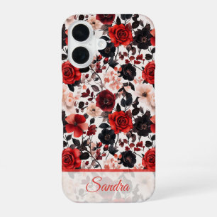 Klassiek bruidsmeisje cadeau roos bloemstuk op maa iPhone 16 hoesje