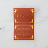 Klassiek bruiloft thema bedankkaart (Binnen)