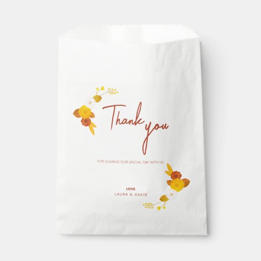 Klassiek bruiloft thema bedankzakje (Voorkant)