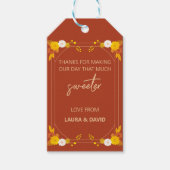 Klassiek bruiloft thema cadeaulabel (Voorkant)