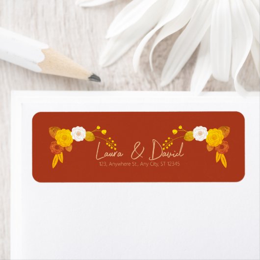 Klassiek bruiloft thema etiket (Insitu)