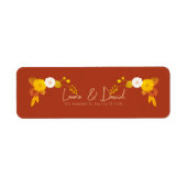 Klassiek bruiloft thema etiket (Voorkant)