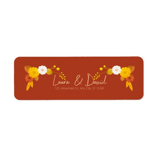 Klassiek bruiloft thema etiket (Voorkant)