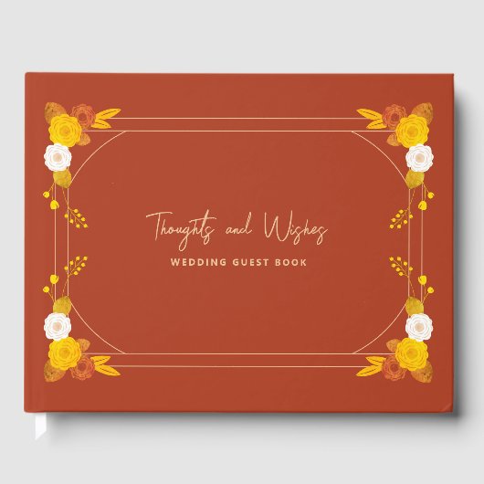 Klassiek bruiloft thema gastenboek (Voorkant)