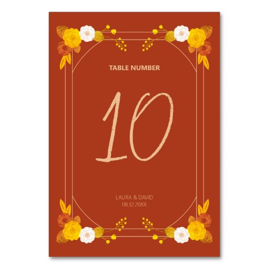 Klassiek bruiloft thema kaart (Voorkant)