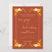 Klassiek bruiloft thema kaart (Voorkant)