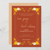 Klassiek bruiloft thema kaart (Voorkant / Achterkant)