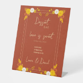 Klassiek bruiloft thema reclamebord met voetstuk (Voorkant)