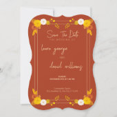 Klassiek bruiloft thema save the date (Voorkant)