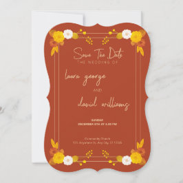 Klassiek bruiloft thema save the date