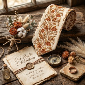 Klassiek bruin damastblad stropdas