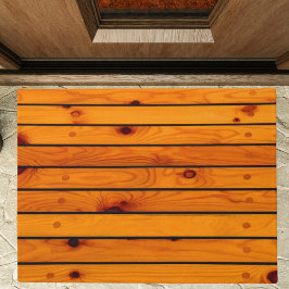 Klassiek bruin houten zeilschip deurmat