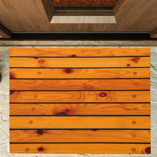 Klassiek bruin houten zeilschip deurmat