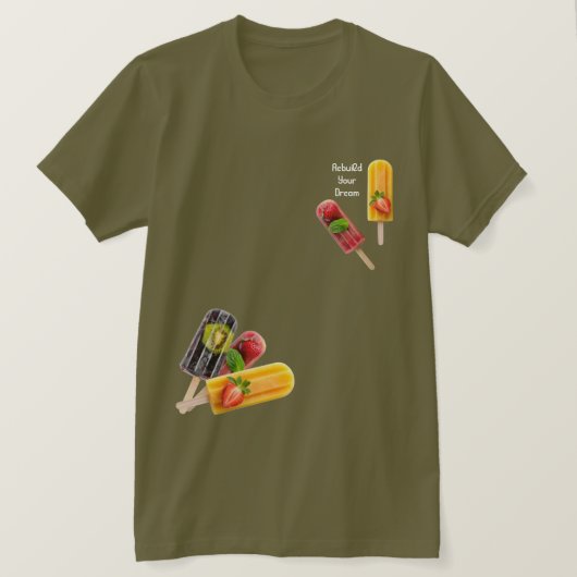 Klassiek Bruin IJs T-shirt (Design voorkant)