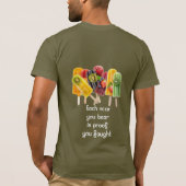 Klassiek Bruin IJs T-shirt (Achterkant)
