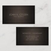 Klassiek bruin Visitekaartje met dunne rand (Voorkant / Achterkant)