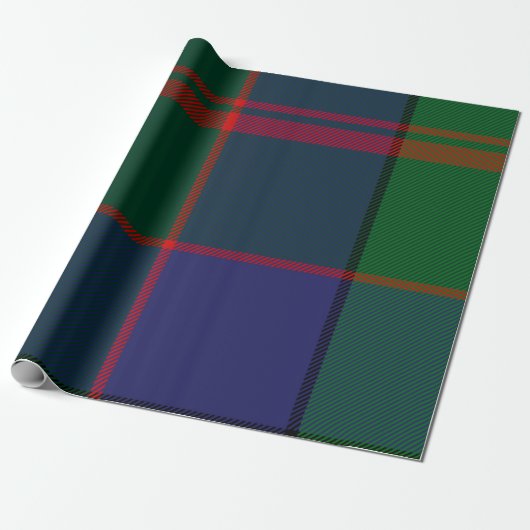 Klassiek Buffalo Plaid inpakpapier (Uitgerold)