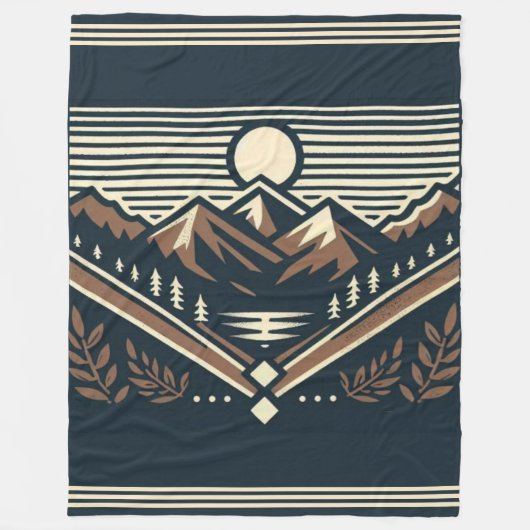 Klassiek/ buiten/wildernis fleece deken (Voorkant)