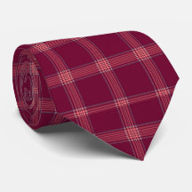 Klassiek Burgundy Tartan Plaid Cadeau