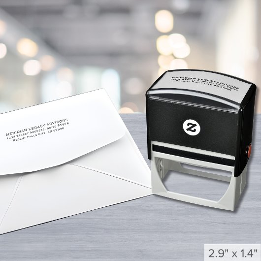 Klassiek Business Return-adres Zelfinktende Stempel