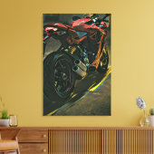 klassiek  cadeau voor motorfietsen canvas afdruk (Insitu (Woonkamer))