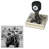 klassiek cadeau voor motorfietsen rubberstempel (Gestempeld)