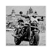 klassiek cadeau voor motorfietsen rubberstempel (Afrduk)