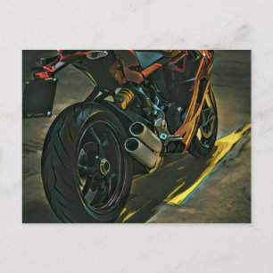 klassiek cadeau voor motorrijders briefkaart