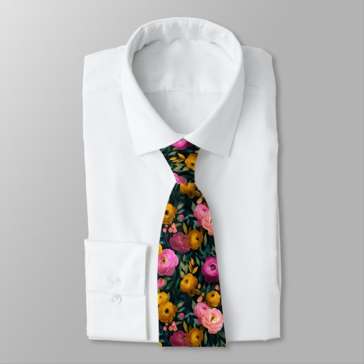 Klassiek cadeau voor vriend ranunculus bloem stropdas (Gebonden)