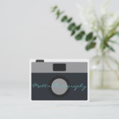 Klassiek camera-icoon voor fotograaf visitekaartje (Staand voorkant)