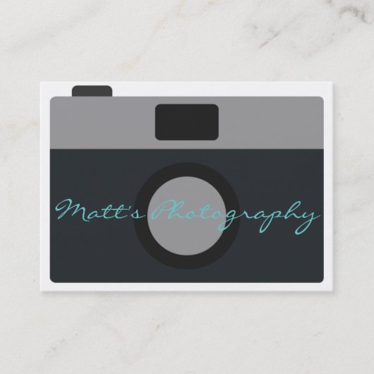 Klassiek camera-icoon voor fotograaf visitekaartje (Voorkant)