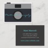 Klassiek camerapictogram voor fotograaf visitekaartje (Voorkant / Achterkant)