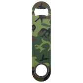 Klassiek camouflage groen patroon gepersonaliseerd speed flessenopener (Achterkant)