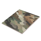Klassiek camouflagepatroon decoratieve keramische  tegeltje (Zijkant)