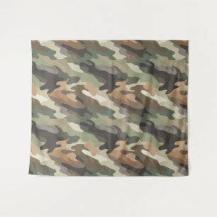 Klassiek camouflagepatroon decoratieve wand wandkleed